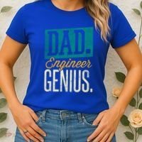 Dad Engineer Genius Engineer Dads Engineer Husbands Meaningful Gift Women's T-Shirt thumb 2
