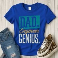 Dad Engineer Genius Engineer Dads Engineer Husbands Meaningful Gift Women's T-Shirt thumb 3