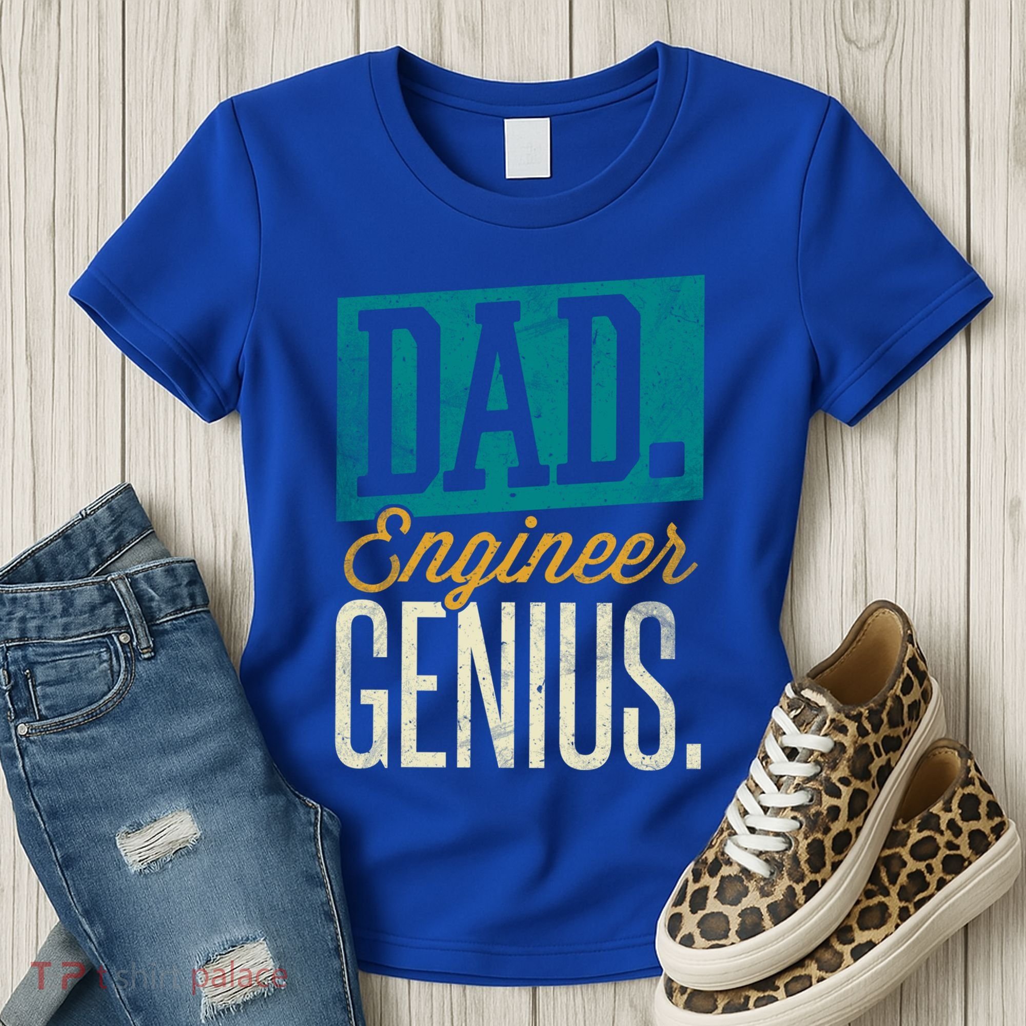 Dad Engineer Genius Engineer Dads Engineer Husbands Meaningful Gift Women's T-Shirt