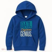 Dad Engineer Genius Engineer Dads Engineer Husbands Meaningful Gift Kids Hoodie thumb 0
