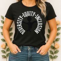Diversity Equity Inclusion – Empowerment Equality Women's T-Shirt thumb 2