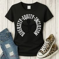 Diversity Equity Inclusion – Empowerment Equality Women's T-Shirt thumb 3