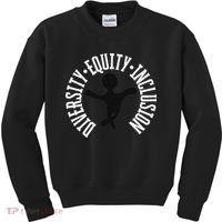 Diversity Equity Inclusion – Empowerment Equality Kids Sweatshirt thumb 0