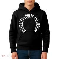 Diversity Equity Inclusion – Empowerment Equality Kids Hoodie thumb 4