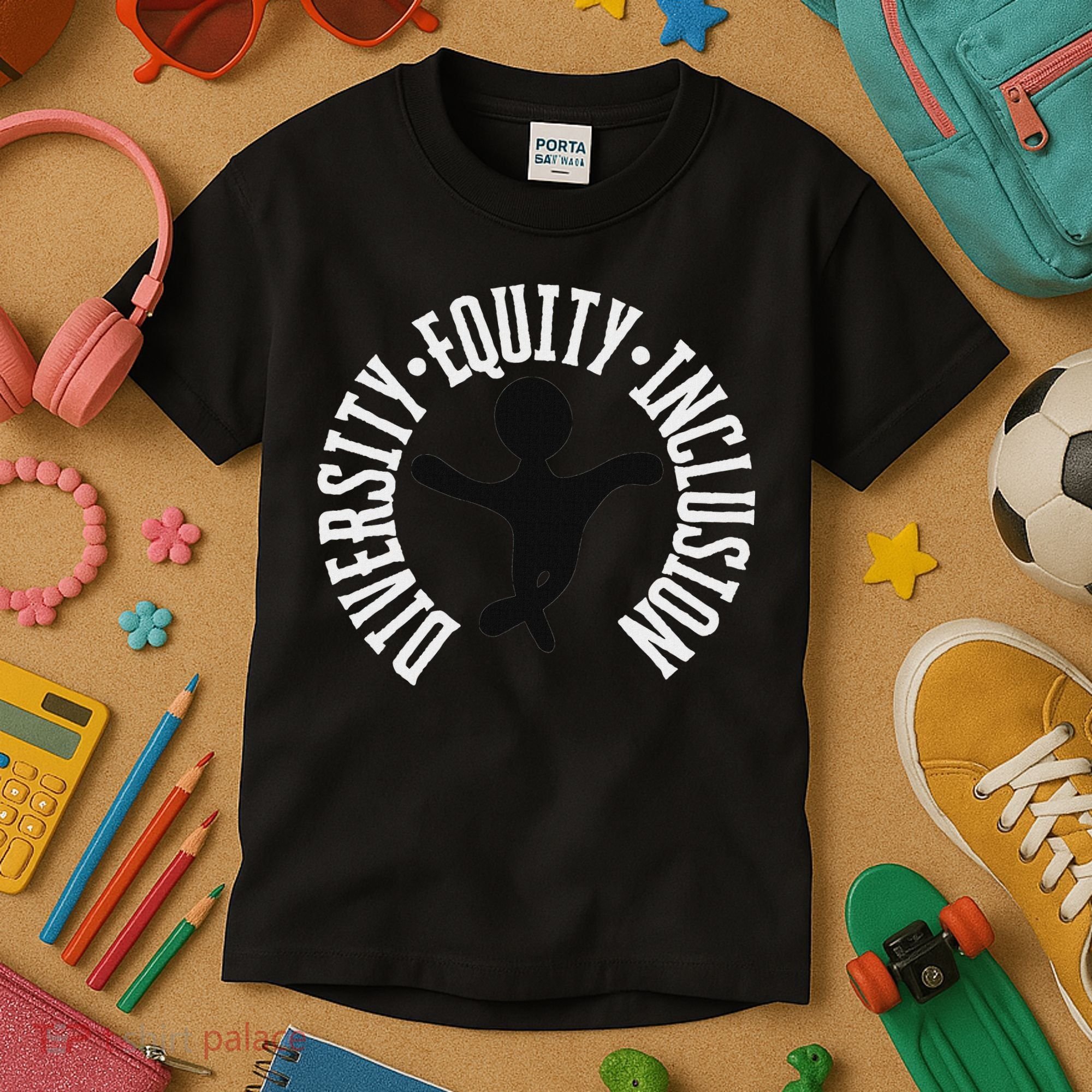 Diversity Equity Inclusion – Empowerment Equality Kids T-Shirt