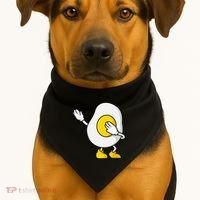 Dabbing Egg I’M So Eggcited Breakfast Gift USA-Made Doggie Bandana thumb 1