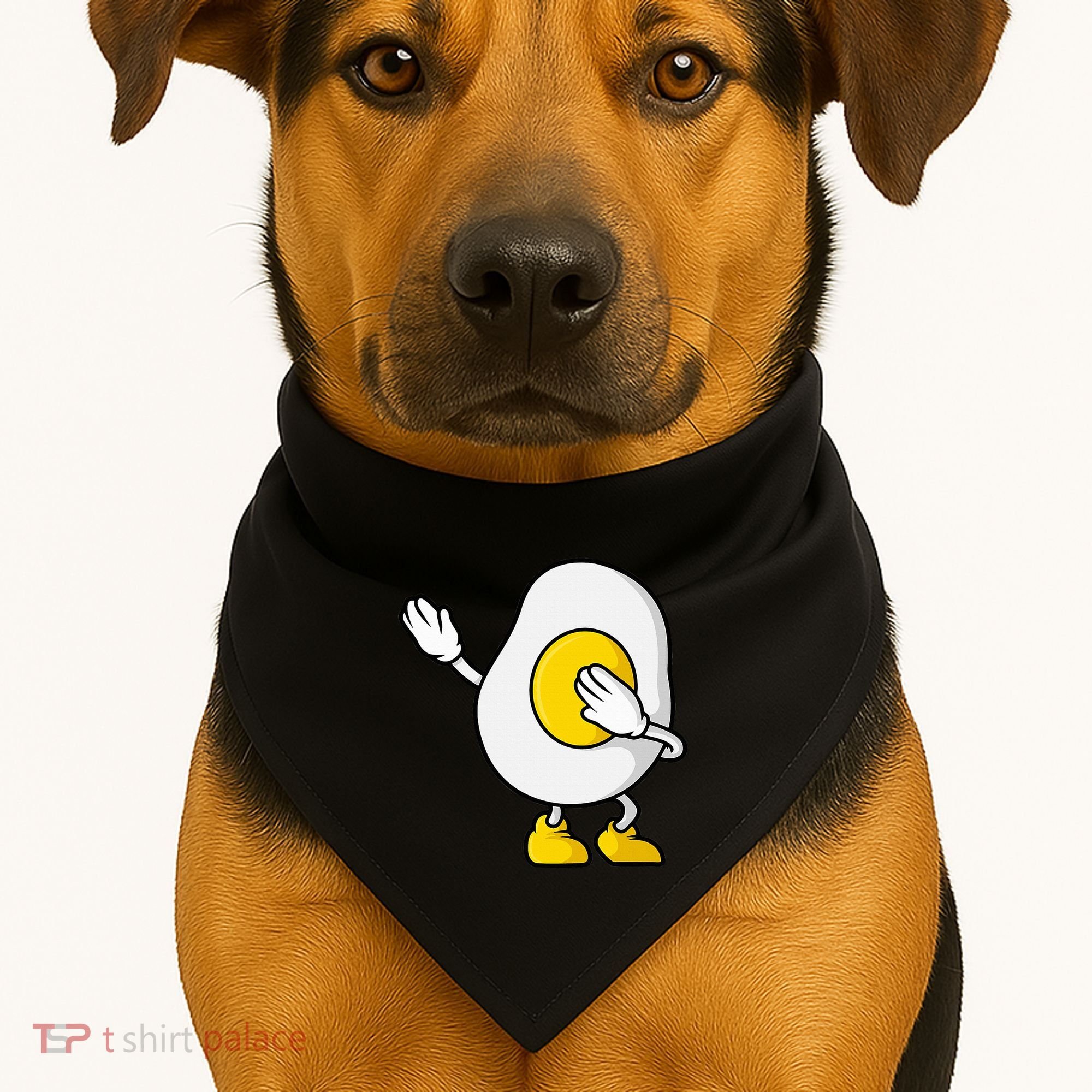 Dabbing Egg I’M So Eggcited Breakfast Gift USA-Made Doggie Bandana