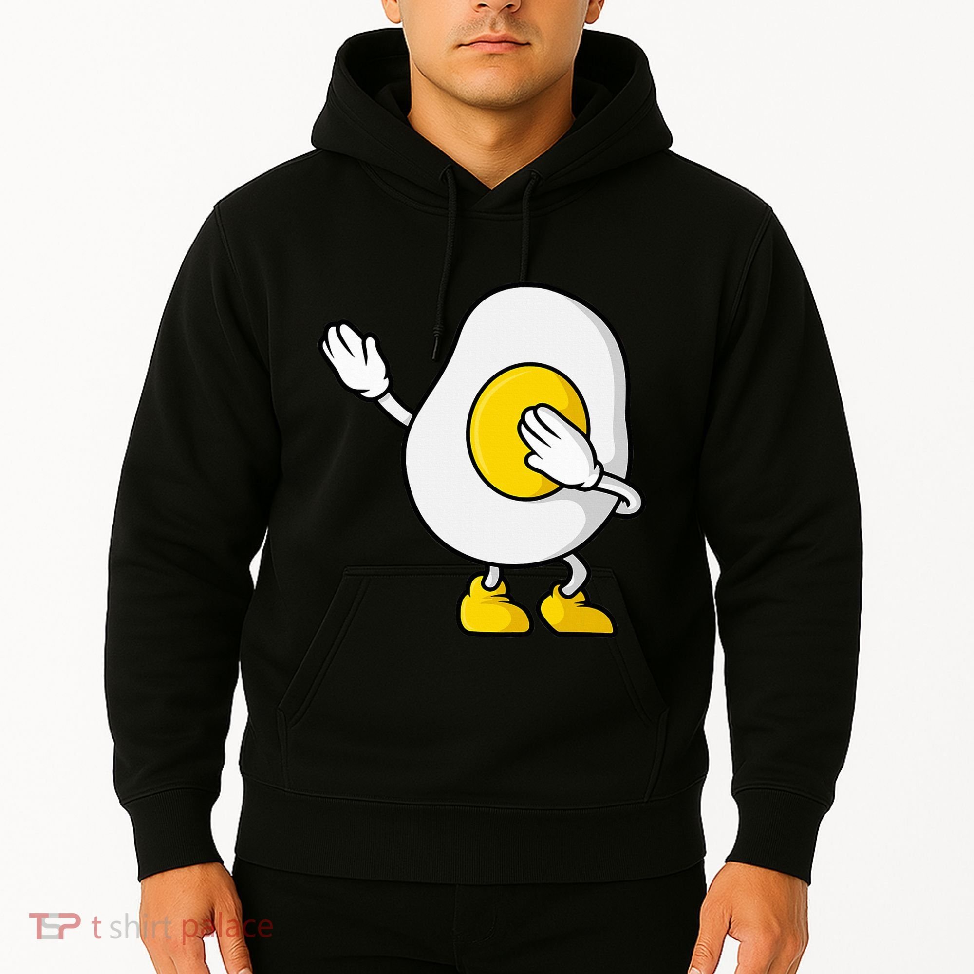 Dabbing Egg I’M So Eggcited Breakfast Gift Hoodie
