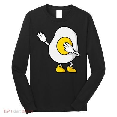 Dabbing Egg I’M So Eggcited Breakfast Gift Long Sleeve Shirt