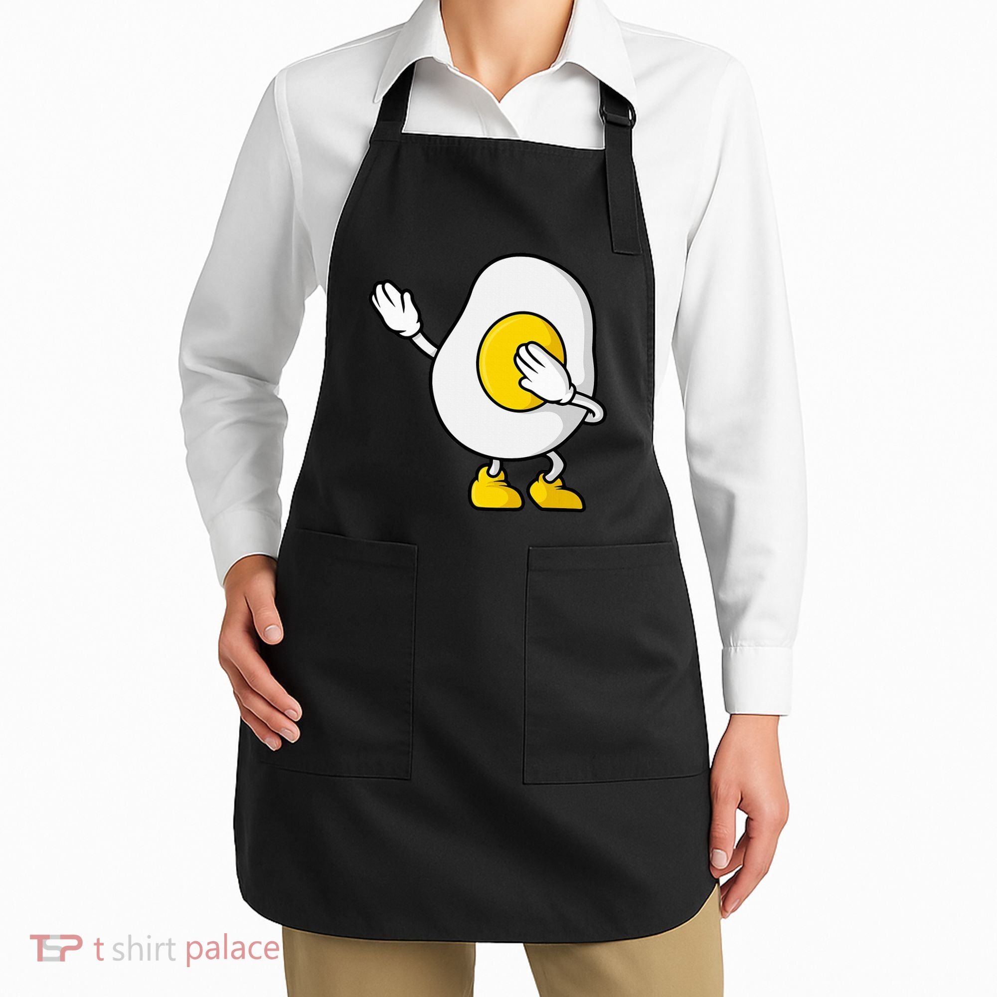 Dabbing Egg I’M So Eggcited Breakfast Gift Apron
