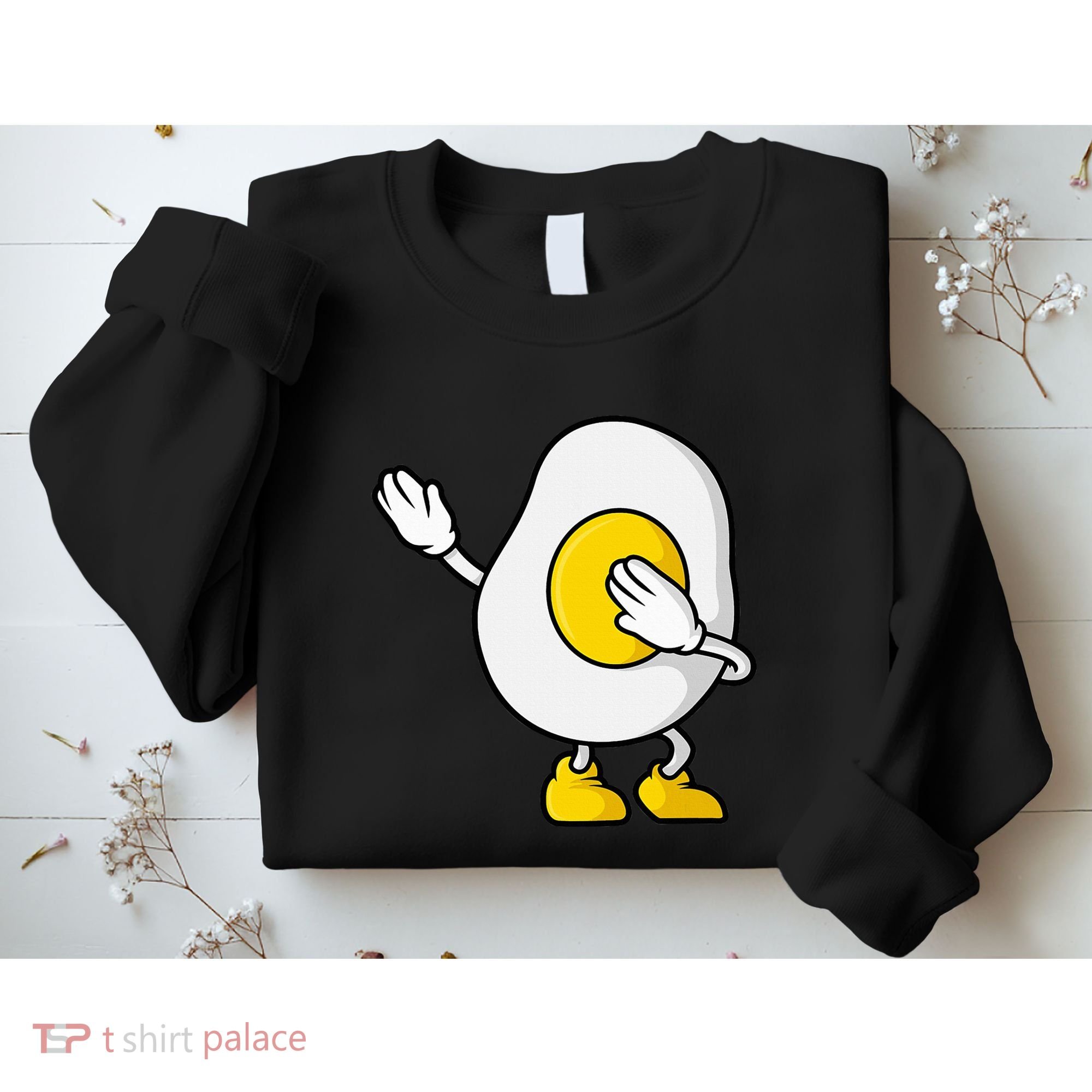 Dabbing Egg I’M So Eggcited Breakfast Gift Sweatshirt
