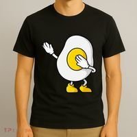 Dabbing Egg I’M So Eggcited Breakfast Gift T-Shirt thumb 3