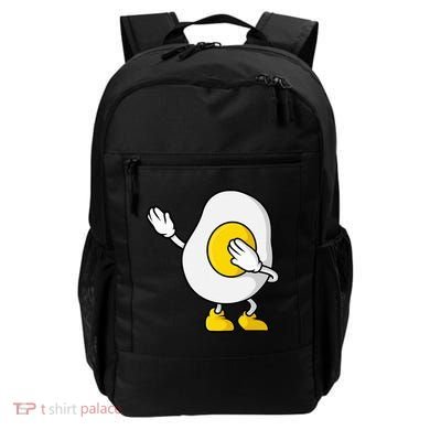 Dabbing Egg I’M So Eggcited Breakfast Gift Backpack