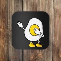 Dabbing Egg I’M So Eggcited Breakfast Gift Coaster thumb 0