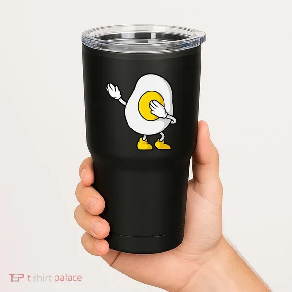 Dabbing Egg I’M So Eggcited Breakfast Gift Tumbler