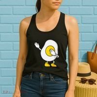 Dabbing Egg I’M So Eggcited Breakfast Gift Women's Tank Top thumb 2