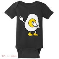 Dabbing Egg I’M So Eggcited Breakfast Gift Baby Bodysuit thumb 0