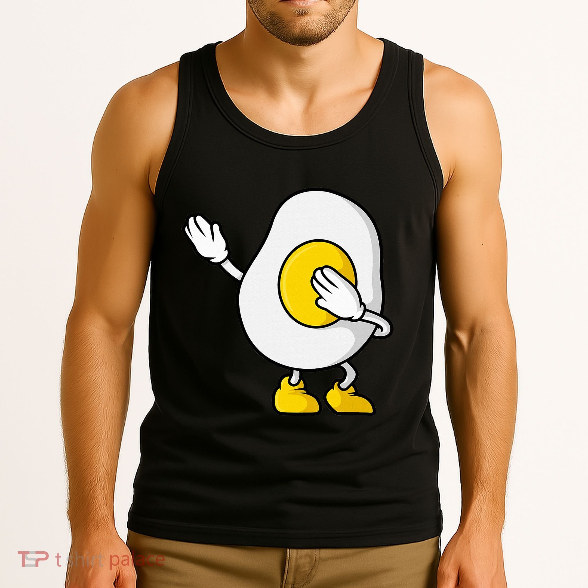 Dabbing Egg I’M So Eggcited Breakfast Gift Tank Top