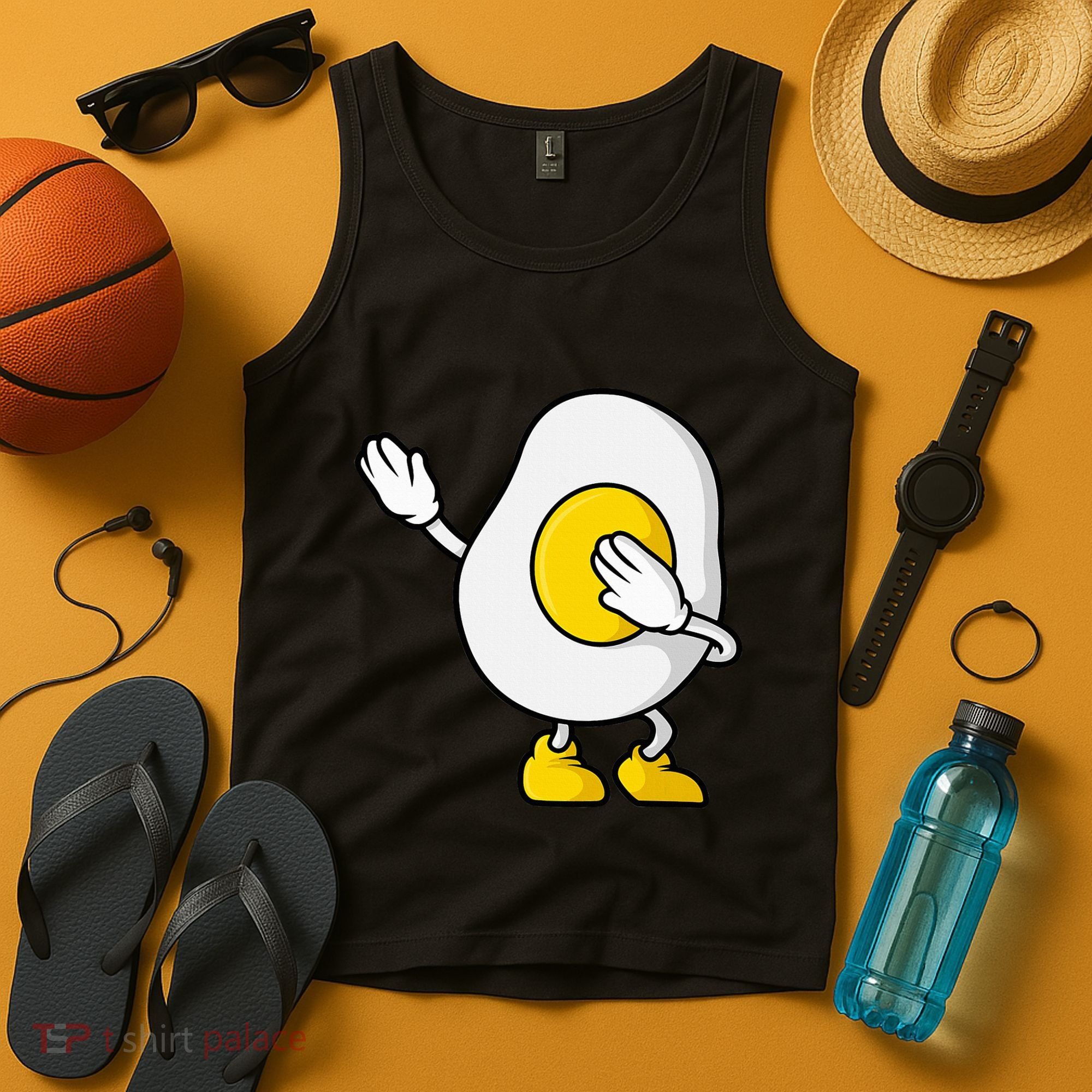 Dabbing Egg I’M So Eggcited Breakfast Gift Tank Top