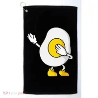 Dabbing Egg I’M So Eggcited Breakfast Gift Golf Towel thumb 0