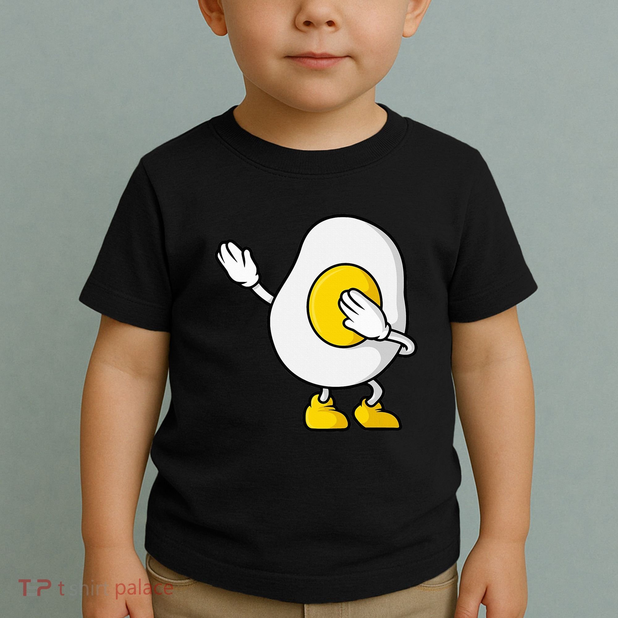 Dabbing Egg I’M So Eggcited Breakfast Gift Toddler T-Shirt