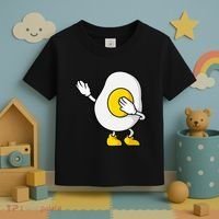 Dabbing Egg I’M So Eggcited Breakfast Gift Toddler T-Shirt thumb 3