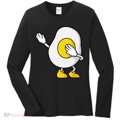 Dabbing Egg I’M So Eggcited Breakfast Gift Women's Long Sleeve Shirt