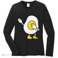 Dabbing Egg I’M So Eggcited Breakfast Gift Women's Long Sleeve Shirt thumb 0