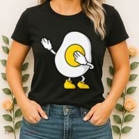 Dabbing Egg I’M So Eggcited Breakfast Gift Women's T-Shirt thumb 2