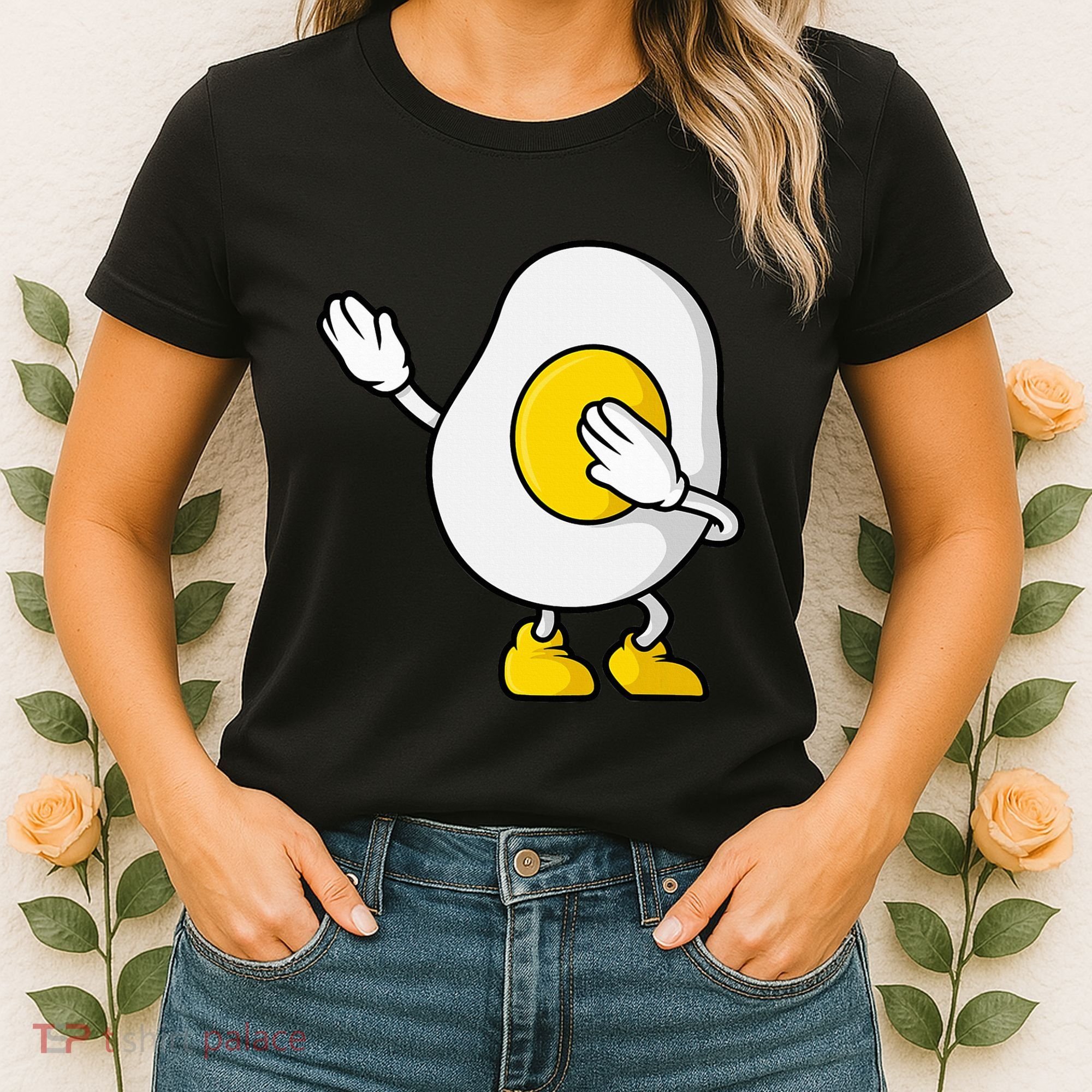 Dabbing Egg I’M So Eggcited Breakfast Gift Women's T-Shirt
