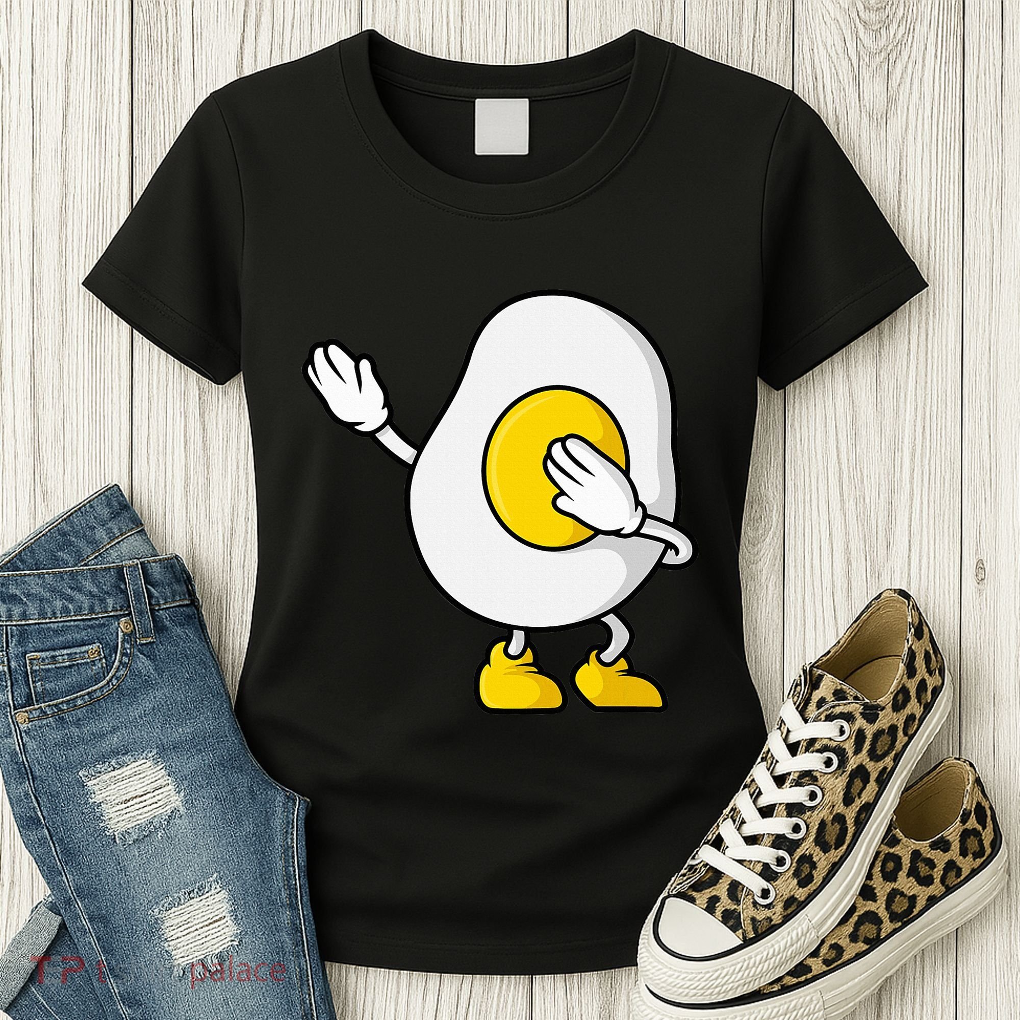 Dabbing Egg I’M So Eggcited Breakfast Gift Women's T-Shirt