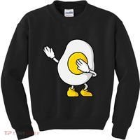 Dabbing Egg I’M So Eggcited Breakfast Gift Kids Sweatshirt thumb 0