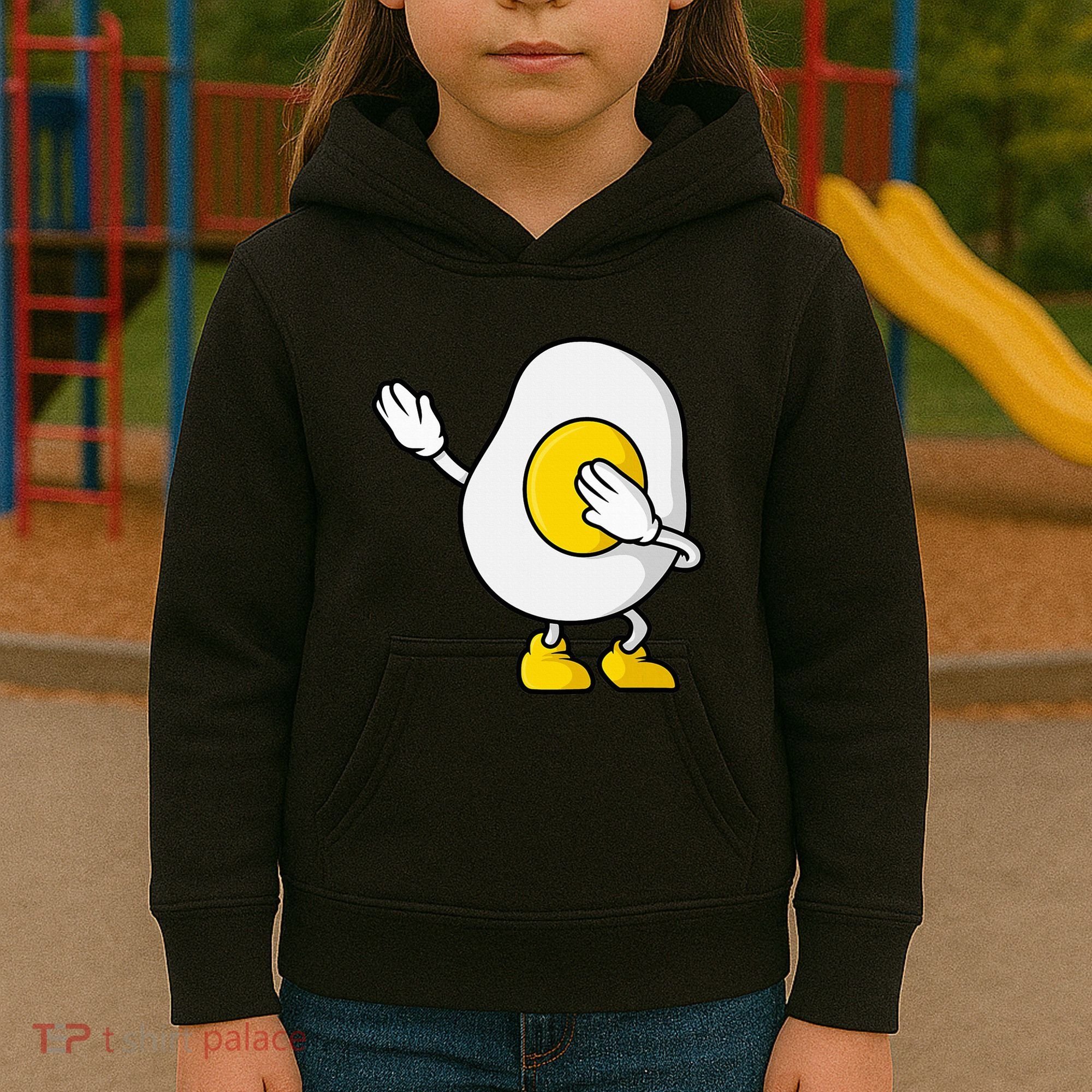 Dabbing Egg I’M So Eggcited Breakfast Gift Kids Hoodie