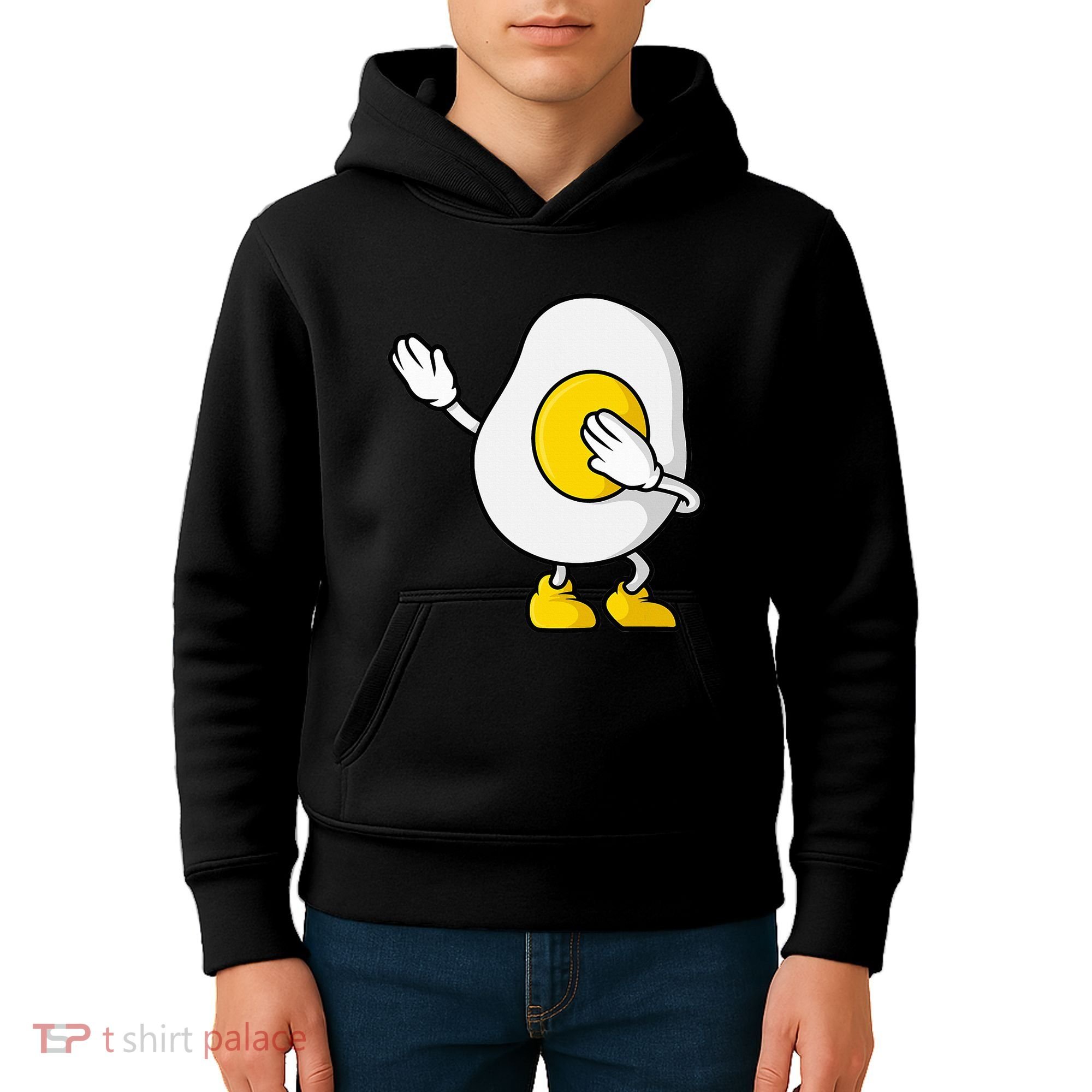 Dabbing Egg I’M So Eggcited Breakfast Gift Kids Hoodie