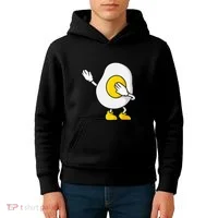 Dabbing Egg I’M So Eggcited Breakfast Gift Kids Hoodie thumb 4