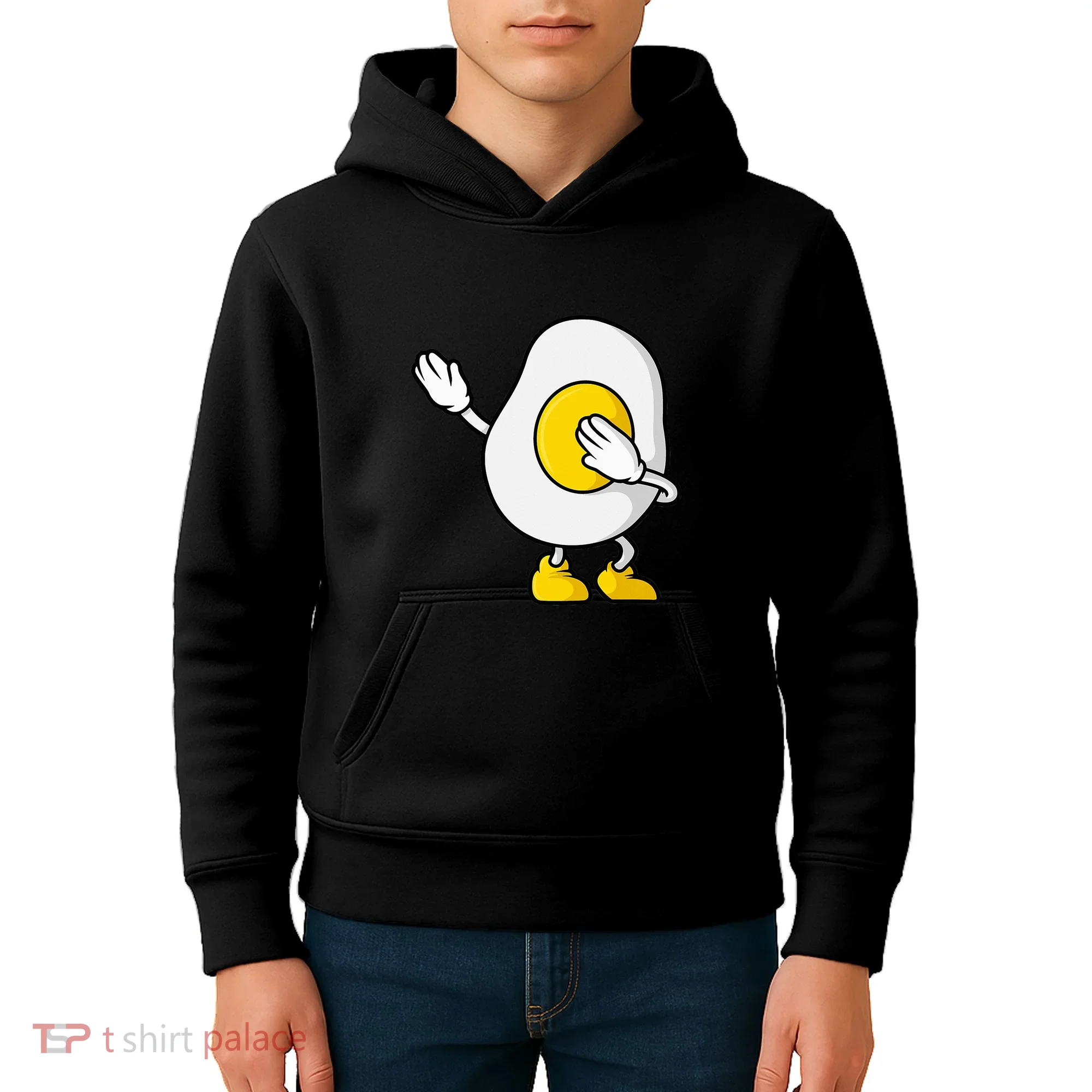 Dabbing Egg I’M So Eggcited Breakfast Gift Kids Hoodie