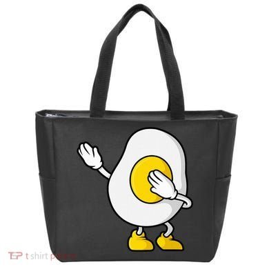 Dabbing Egg I’M So Eggcited Breakfast Gift Tote Bag
