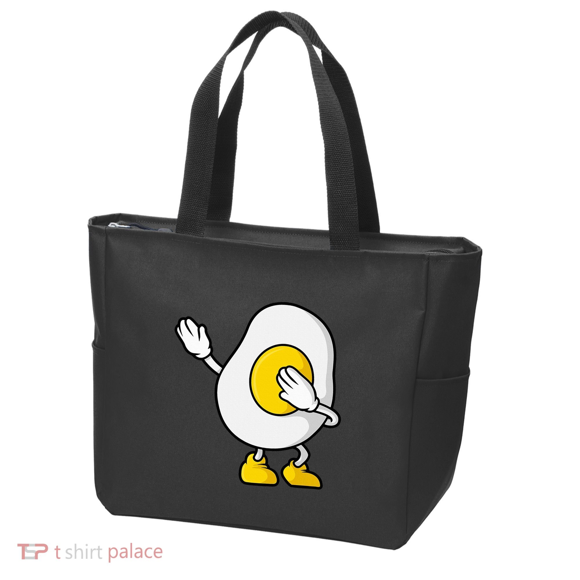 Dabbing Egg I’M So Eggcited Breakfast Gift Tote Bag
