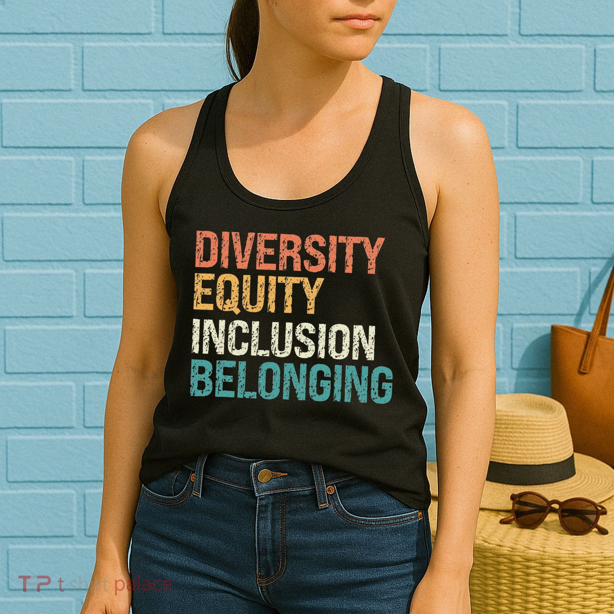 Diversity Equity Inclusion Belonging Women's Tank Top