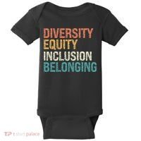 Diversity Equity Inclusion Belonging Baby Bodysuit thumb 0