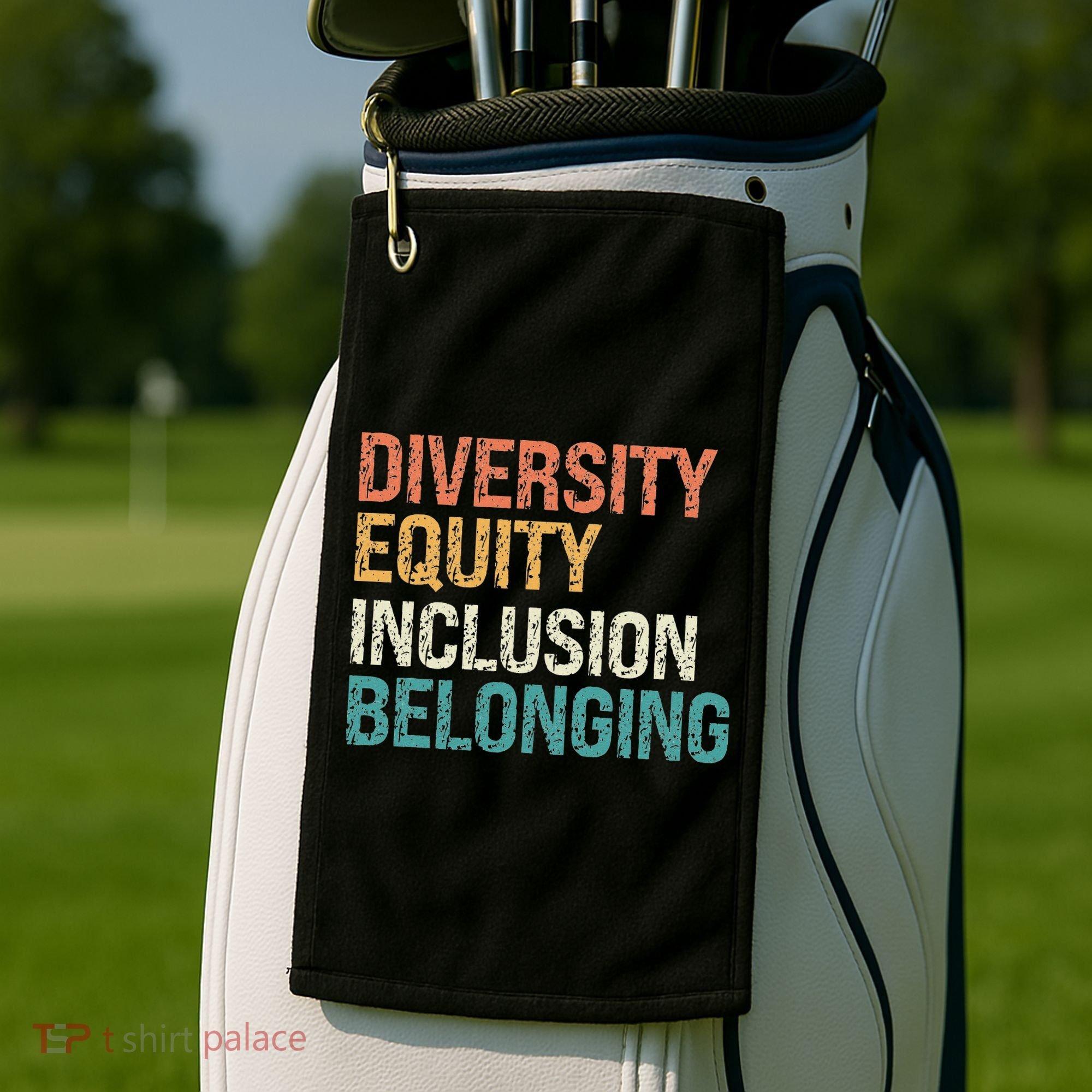 Diversity Equity Inclusion Belonging Golf Towel
