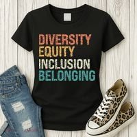 Diversity Equity Inclusion Belonging Women's T-Shirt thumb 3