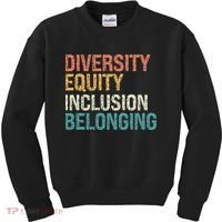 Diversity Equity Inclusion Belonging Kids Sweatshirt thumb 0