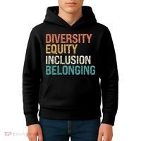 Diversity Equity Inclusion Belonging Kids Hoodie thumb 4