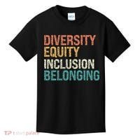 Diversity Equity Inclusion Belonging Kids T-Shirt thumb 0