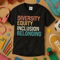 Diversity Equity Inclusion Belonging Kids T-Shirt thumb 3