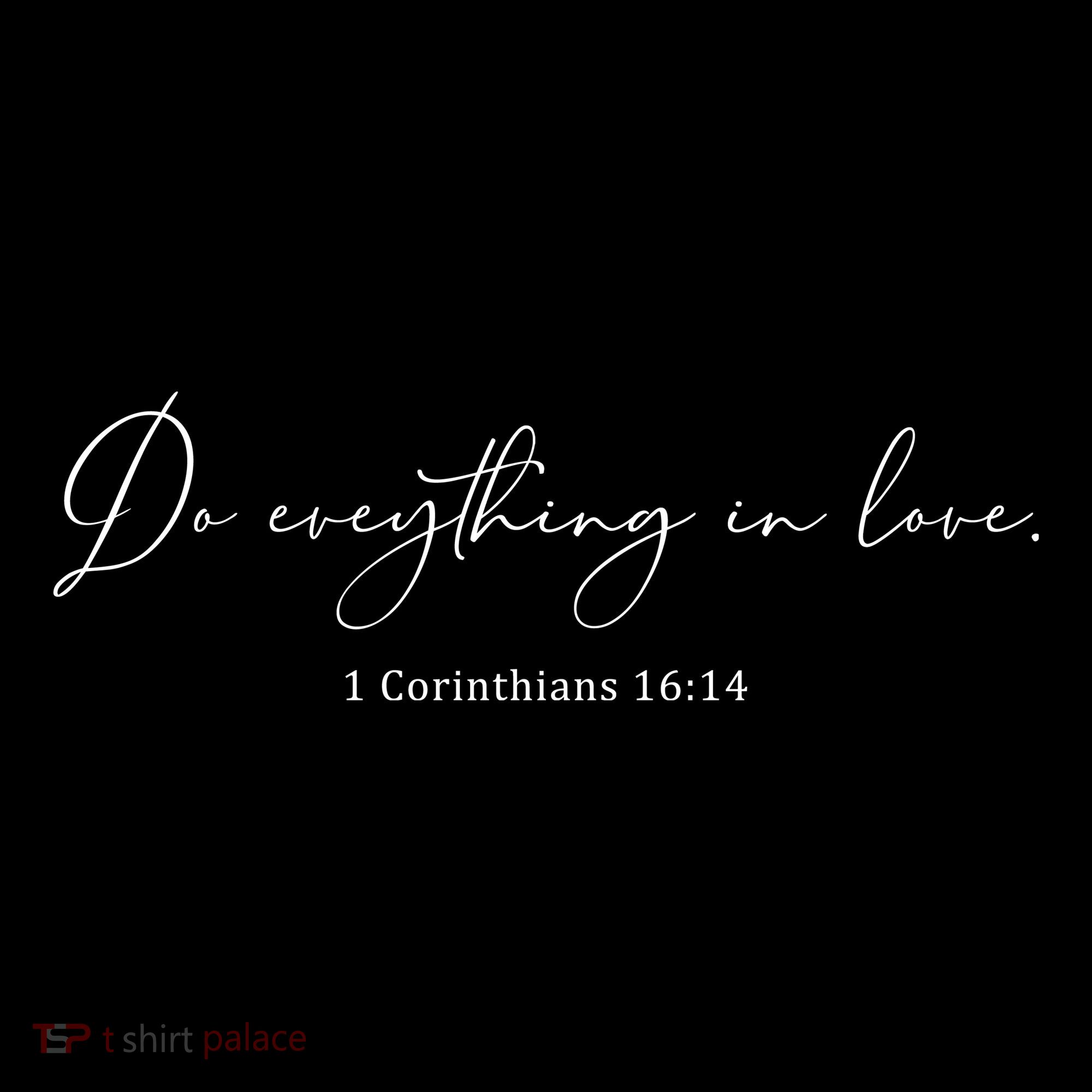 Do Everything In Love Bible Verse Quote Apron