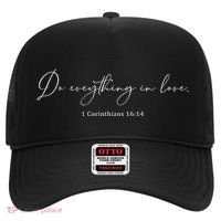 Do Everything In Love Bible Verse Quote Hat thumb 0