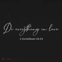Do Everything In Love Bible Verse Quote Toddler Hoodie thumb 2