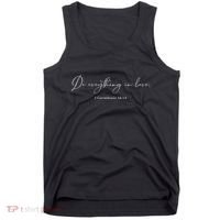 Do Everything In Love Bible Verse Quote Tank Top thumb 0